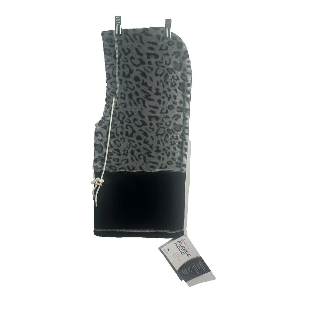 womens fleece‎ hood OSFM reversible hood bag beanie scarf neck wrap